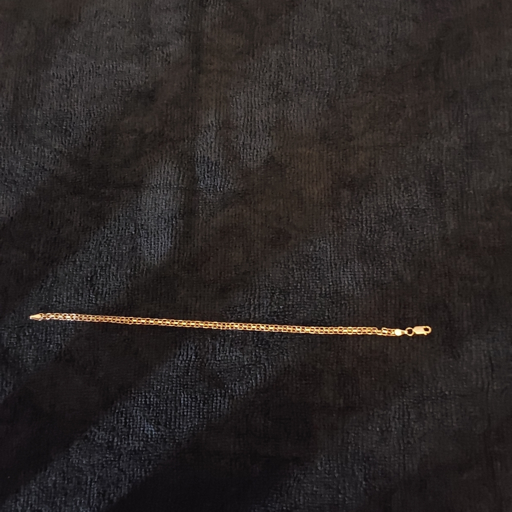 10k yellow gold bracelet 7.5 inches